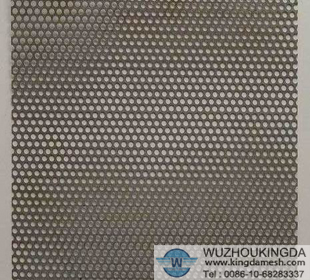 Perforated stainless steel mesh
