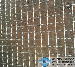 Galvanized crimped square wire mesh