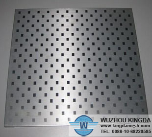 Perforated aluminum sheet square holes