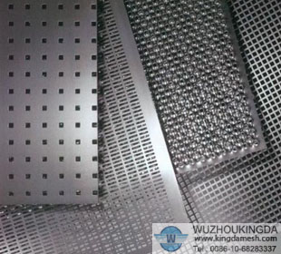 Decorative perforated metal panels