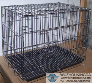 Wire dog cage