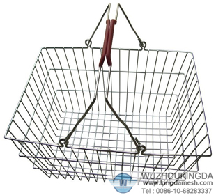 Metal wire shopping basket