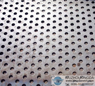 Perforated wire mesh