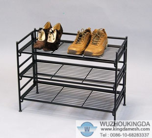 wire mesh shoe rack