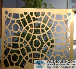 Decorative perforated screen