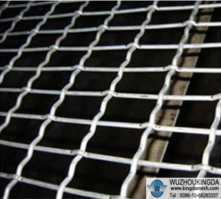 Stainless steel flat-top crimped mesh