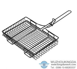 Wire barbecue basket