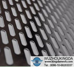 Slotted hole perforated mesh sheet