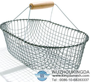 Galvanized basket