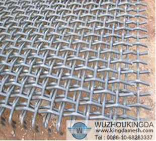 Mining crimped wire mesh